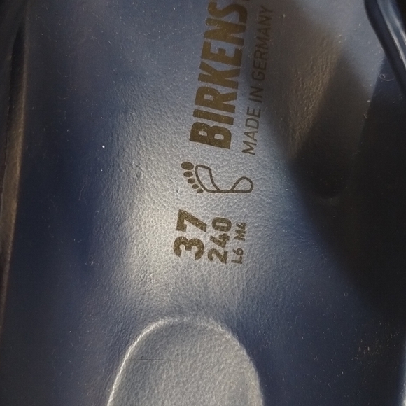 Birkenstock EVA Sandals Blue Size 37 (US L6 M4) Waterproof Lightweight EUC - Picture 9 of 9